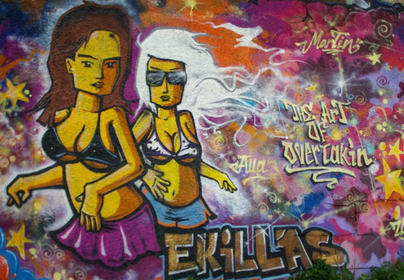 Pelgulinna kunstikeskkooli graffiti.